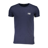 Cavalli Class Blue Cotton T-Shirt -   -  Cavalli Class.